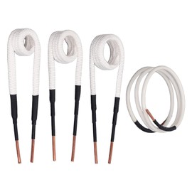 Insulated Brass Induction Heater Coil Kit for Car Repair, Heat Treatment, 4PCS Coils
