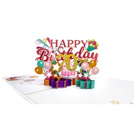 scicent 70th Birthday Card for Women Funny Pop Up Birthday Card for Her Pink 3D Happy Birthday Oldi Card for Grandma Mum Sister Auntie Birthday Card with Envelope - 23121
