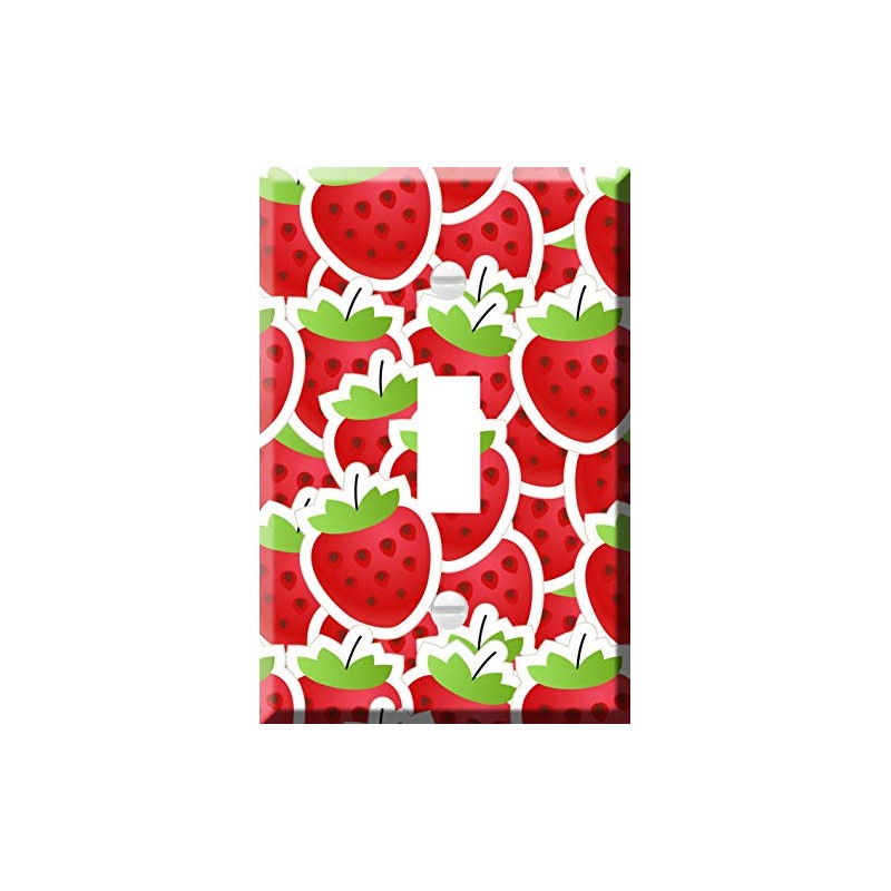 Toggle Wallplate, Single Light Switch Cover Plate - Fresh red