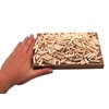 SKIR'CO (Pack of 400) Wooden Dowels 5x25mm Grooved Wood Dowels