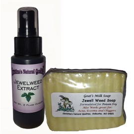 Christina's Natural Qualities Jewelweed Extract AND Soap - Poison Ivy, Poison Oak, Chiggers, Rashes