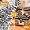 10 Packs Clear Toy Storage Bags with Zippers,Toy Organizers and