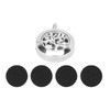 Aromatherapy Locket Diffuser Pendant Tree Shape Stainless Steel Hollow Essential
