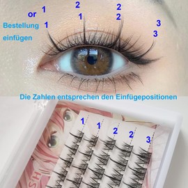 Manga Lashes Natural Look Fake Lashes Cluster C 11 12 13 mm 5 Rows Artificial Eyelashes Natural Korean Eyelashes False Eyelashes for Everyday Use Cosplay Parties, Banquets, DIY