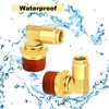 ZYINING 2PCS Brass Air Fittings Elbow, 1/4" Tube OD x