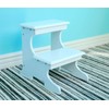 Frenchi Home Furnishing Step Stool, White