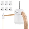 Adcssynd 6 Pack Upgrade Version Ceiling Hooks for Hanging Lights,