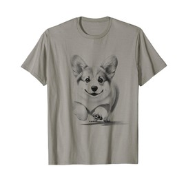 Pembroke Welsh Corgi Running Design Idea For Dog Owner Men Women T-Shirt