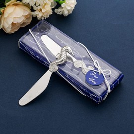 ARFUKA Butter Knife Butter Spreader Knife Hippocampus Handle Design Cheese Spreader Butter Cutter Multipurpose for Kitchen Birthday Wedding Christmas