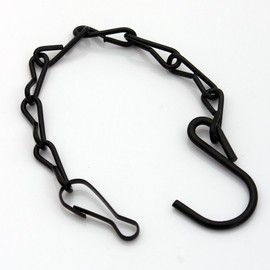 HAZOULEN Black Hanging Chains for Bird Feeders, Lanterns, Planters and Decorative Ornaments, 12 Pack, 10-Inches