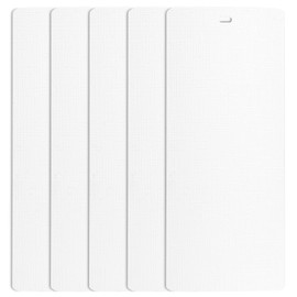 DALIX Lino Vertical Blinds Replacement Slats White 94.5" Sliding Door 5 Pack