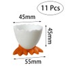 11 Pcs Egg Cups Cartoon Egg Holders Soft Hard Boiled