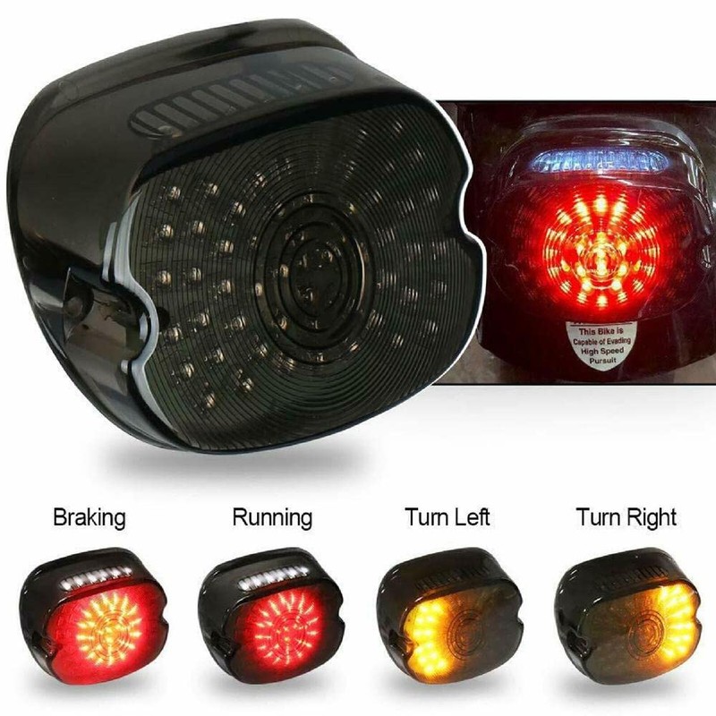 Riloer Harley Dyna Road King Glide Universal Led Rear Brake