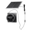 25W Solar Powered Fan with 220 CFM Airflow Adjustable Panel