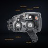 [Right/Passenger Side] Headlight Assembly Compatible with 04-07 Nissan Armada Pathfinder