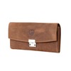 GERMANUS Toni Waiter's Wallet, Gastro Wallet, Real Leather, Wild Brown