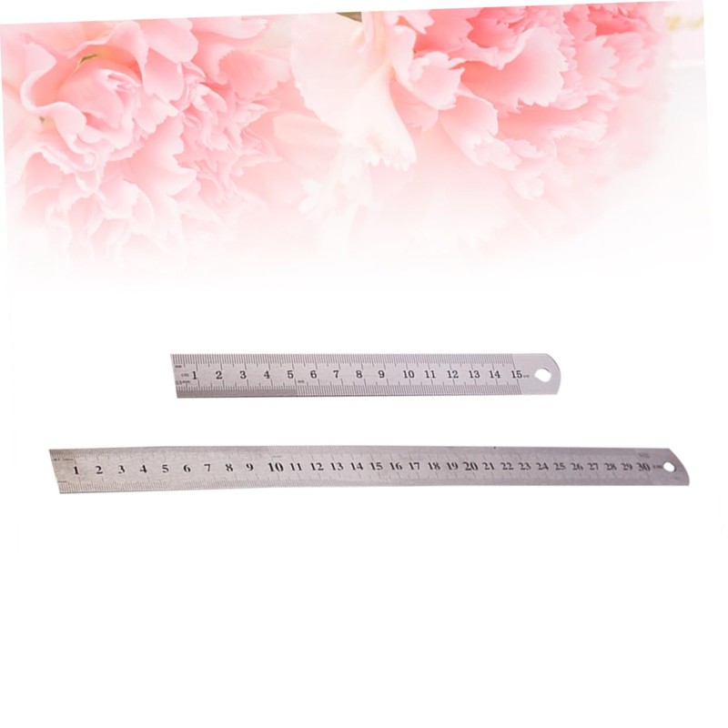 Operitacx Sturdy Stainless Steel Ruler Set for School and Office