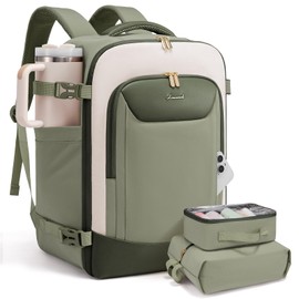 LOVEVOOK 40L Travel Backpack for Women Men, Large Carry on Backpack for Airplanes TSA Personal Item Travel Bag fits 15.6" Laptop, Waterproof Weekender Essentials Airline Approved with 2 Packing Cubes