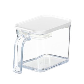 Asbel Condiment Pot, One-Handed Operation, Scouring, Compact, Regular Type, 23.7 fl oz (700 ml), White