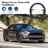 Voonke Steering Wheel for Mustang Black Hydro-Dip Carbon Fiber D-shaped