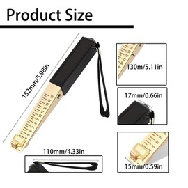 Door Gap Measuring Tool, 1-15mm Fire Door Gap Gauge – Accurate Door Clearance Measurement Checker, Easy-to-Use Safety Compliance Tool for Fire Doors, Durable and Precise Ruler