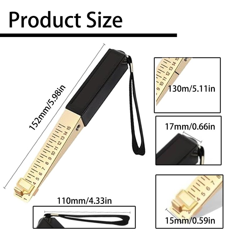 Door Gap Measuring Tool, 1-15mm Fire Door Gap Gauge –