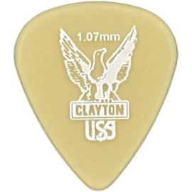 Clayton Ultem Gold  Standard Picks, 1.07mm Gauge, 3 Picks