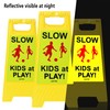 Juztec Children at Play Safety Signs - Street Kids Playing