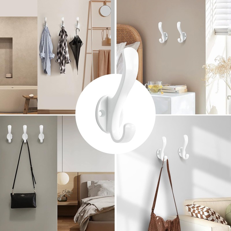 Ruiziiz Coat Hooks Heavy Duty - Easy to Install Metal