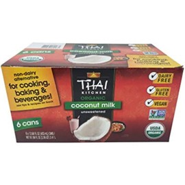 Simply Asia Foods Thai Kitchen Organic Unsweetened Coconut Milk, 13.66 Fl Oz (Pack of 6)