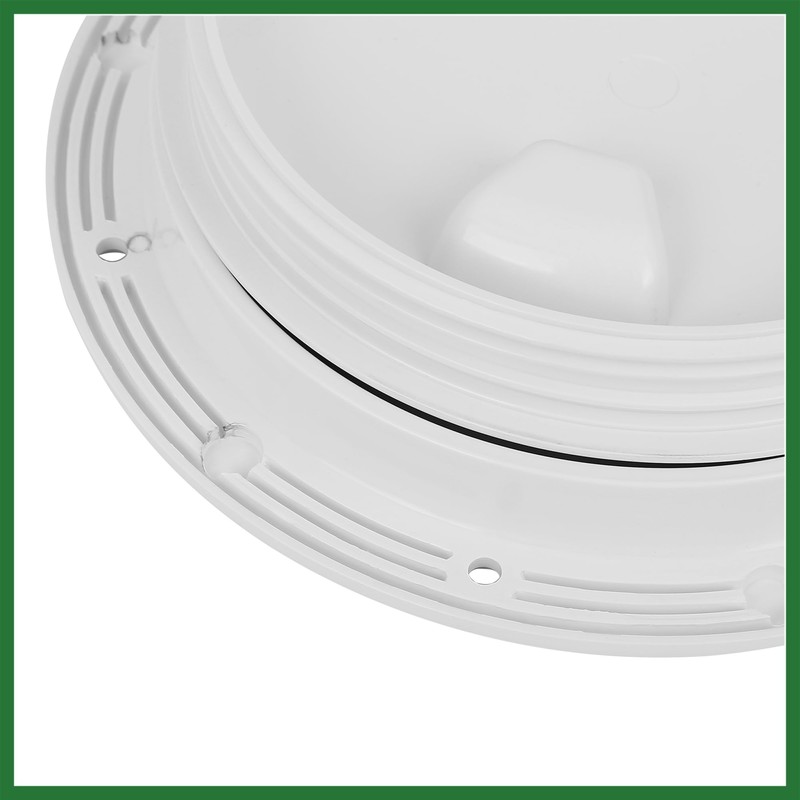 Motoforti 4" Boat White Circular Inspection Hatch Deck with Detachable