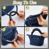 Hobbspring 2Pcs Bag Handle Wrap Covers Cowhide Leather Grip Protector