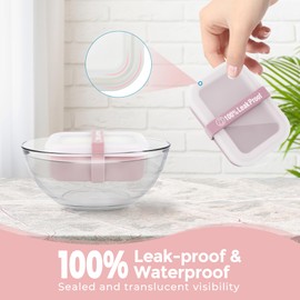 Compact Leakproof Travel Soap Case with Lid & Silicone Strap - Portable Draining Soap Bar Holder for Gym, Bathroom, Camping - Lightweight Silicone Soap Dish Container (Pink)