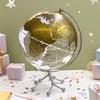 Generic Golden Earth Globe Desk Lamp, Touch Switch, Globe Diam.