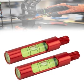 Berger Hole Bow Level 2-Pack – Aluminum Bow Leveling Kit & Archery Tools Bow Accessories for Compound Bow Sight Rest & D-Loop Tuning, Lightweight Screw-in Design