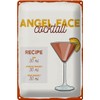 Blechschild 30 x 20 cm Angel Face Cocktail Recipe -