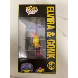 Funko NEW FUNKO POP! ELVIRA & GONK #1649 HOLLYWOOD BLACKLIGHT EXCLUSIVE *SHIPS NOW*!!