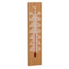 TFA Dostmann Analogue Indoor-Outdoor-Thermometer made of oak 12.1054,
