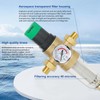 Backwash Filter, Pressure Regulator Water Filter with Pressure Gauge, Water