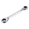 sourcing map Double Box End Ratcheting Wrench (8mm x 10mm)