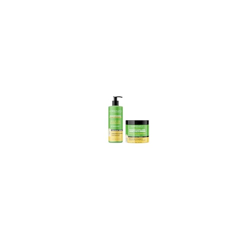 Lorenzo - Pflege-Paket - Kaktusfeigen-Shampoo und -Maske - 2x500 ml