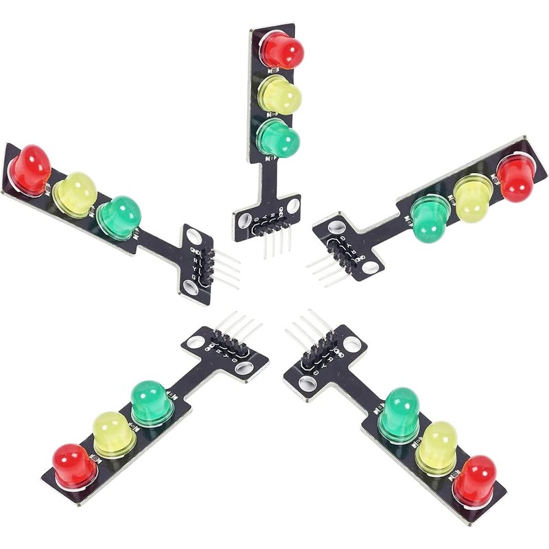 Youmile 5pcs Mini Traffic Light Display Module LEDDC 5V5mm Display