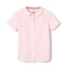 French Toast Big Girls' Short Sleeve Peter Pan Collar Blouse,