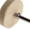 Dophee 50Pcs 25mm Wool Felt Polishing Buffing Pad Wheel w