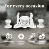 Unity Candle Table Holder for Bride and Groom - Candles
