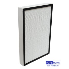 PUREBURG Replacement Filter Set Compatible with Vornado AQS25 & AQS35 Air Purifier Part MD1-0004 & MD1-0005,2-Pack H13 True HEPA Activated Carbon Pre-Filters Air Clean