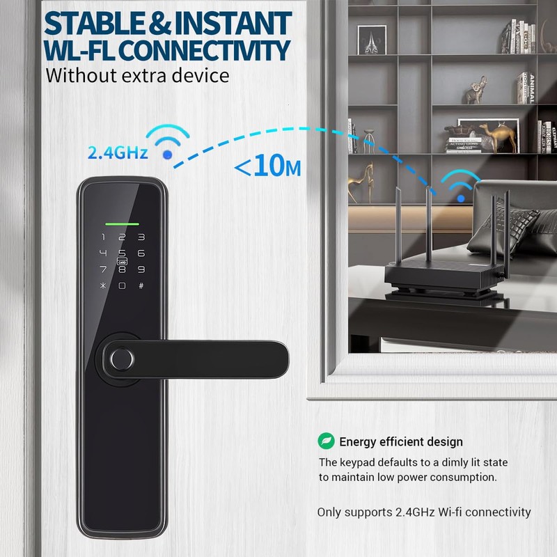 Sophies Fingerprint Door Lock Smart Deadbolt Keyless Entry Electronic Digital