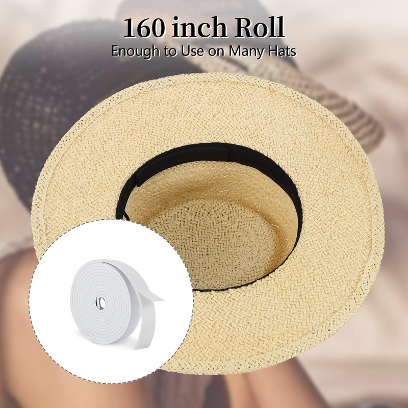 Mikzhskr Hat Tape Roll 80" Hats Size Reducer Insert Foam