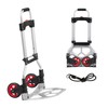 LEADALLWAY Dolly Cart Folding Hand Truck and Dolly,Steel Portable Cart