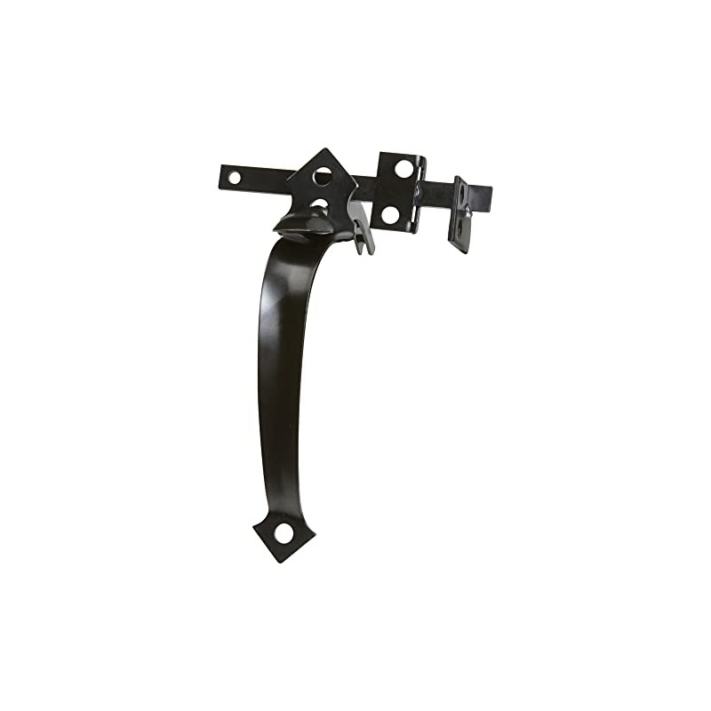 National Hardware N101-451 V24 In-Swinging Thumb Latch in Black